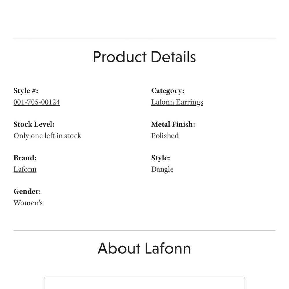 Lafonn platinum sterling silver Maltese Cross earrings - Picture 7 of 7